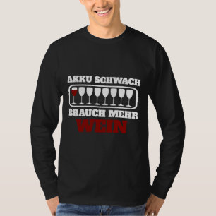 T-shirt Batterie Faible Personnalisation Plus Vins Vins Vi