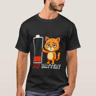 T-shirt Batterie faible, Rien à faire - Zéro énergie - Cha