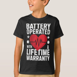 T-shirt Batterie Opérée Avec Garantie Durée De Vie Coeur A