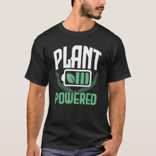 T-shirt Batterie Plante Basée Sur plante Go Vegan