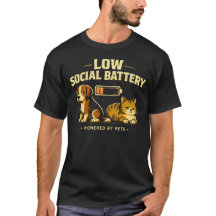 Batterie Sociale Faible Chien et Chat Drôle Introv