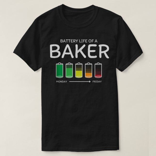 T-shirt Batterie vie d'un Baker amis Baking Buddy Paster (Design devant)