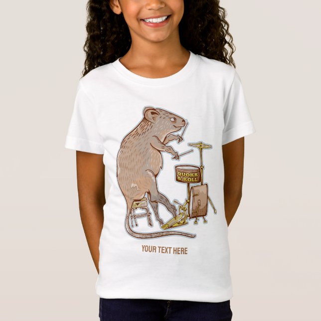 T-Shirt Batteur animal australien Quokka (Devant)