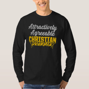 T-shirt Batteur chrétien Église de culte Joueur de batteri