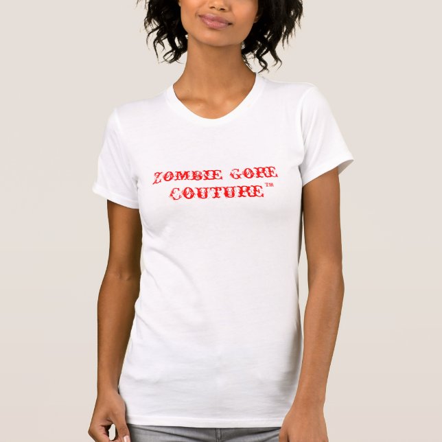 T-shirt Batteur de couture de Gore de zombi (Devant)