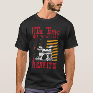 T-shirt Batteur de tempo de batterie