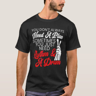 T-shirt Batteur Instrument De Musique Musicien Batterie In