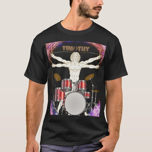 T-shirt Batteur vitruvien personnalisé (Devant)