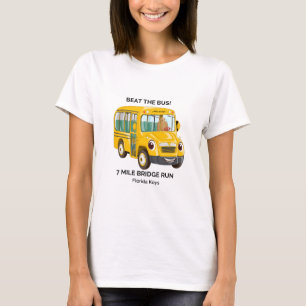 T-shirt Battez l'autobus, course de pont de 7 milles