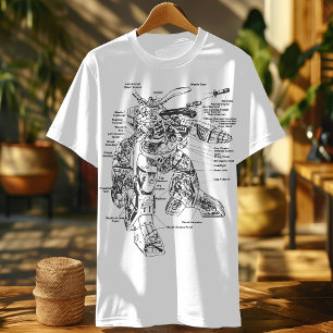 T-shirt Battletech Jeu Robot Mech Battle Gear Fan Tee