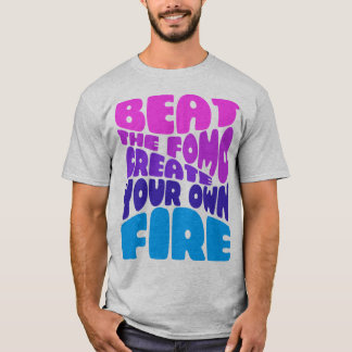 T-shirt Battre la forme - pinky violet typographie