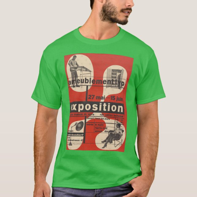 T-shirt BauHaus design 50 Oversized (Devant)