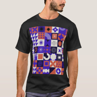 T-shirt Bauhaus moderne : Motif géométrique audacieux.