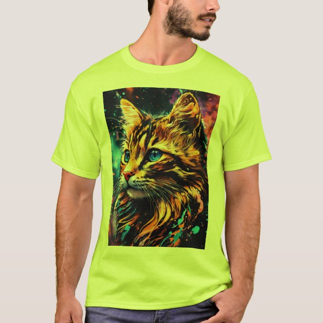 T - Shirt Baumwollqualitätsbedruckte Gegenstände (Vorderseite)