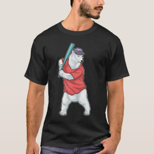 T-shirt Bauve-souris de baseball de l'ours polaire