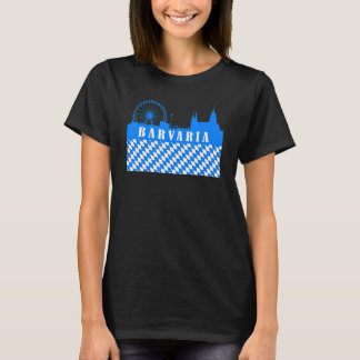 T-shirt Bavière Skyline Ferris Roue État Libre De Bavière