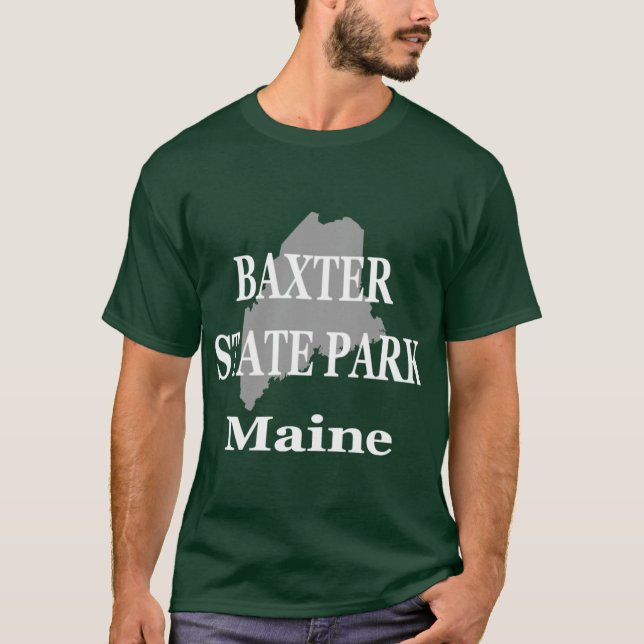 T-shirt Baxter State Park Maine Pride Surdimensionné (Devant)
