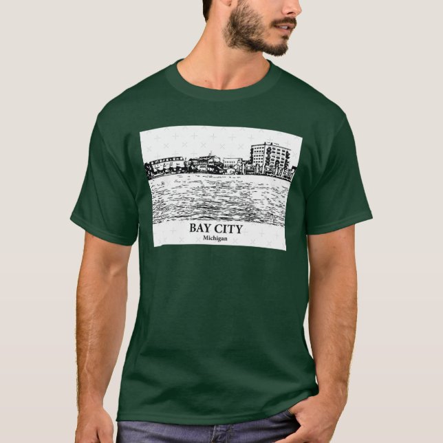 T-shirt Bay City Michigan (Devant)