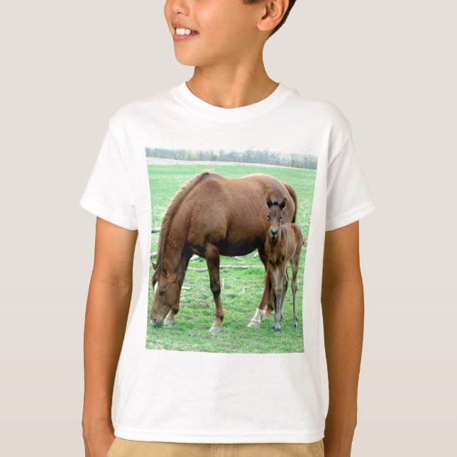 T-shirt Bay Mare et son Colt (Devant)