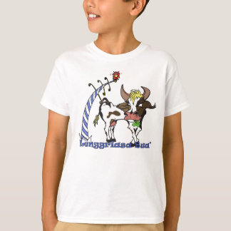 T-shirt Bayrische vache avec la feuille de trèfle
