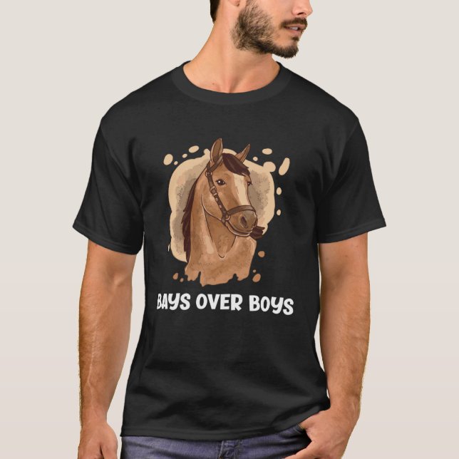 T-shirt Bays Over Boys  Horse   1 (Devant)