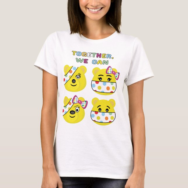 T-shirt BBC Enfants dans le besoin - Pudsey Ours Adultes T (Devant)