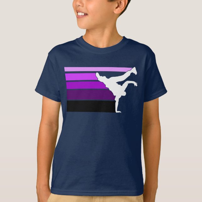 T-shirt BBOY gradient prpl whits kids (Devant)