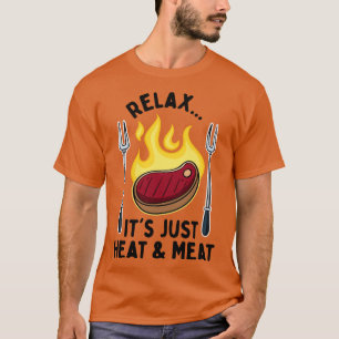 T-shirt BBQ C'Est Juste Chauffer La Viande