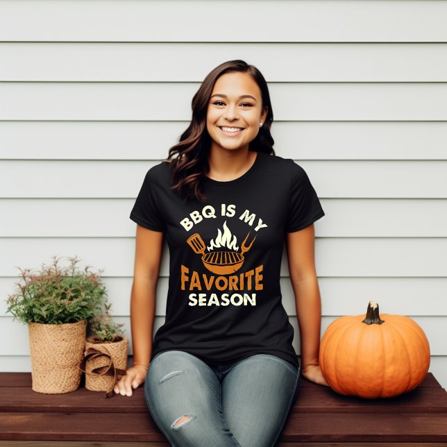 T-shirt BBQ est ma saison préférée Automne (Créateur téléchargé)