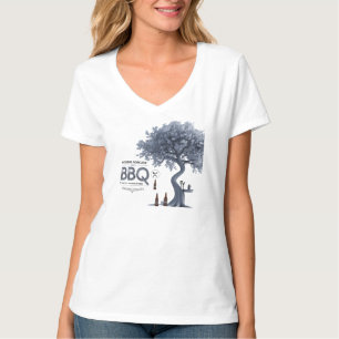 T-shirt BBQ Frosty Prévision V-Neck Tee   BBQ Hiver Chic