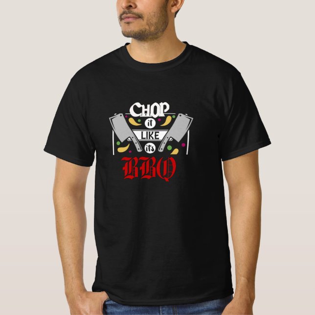 T-shirt BBQ Grillage vintage (Devant)