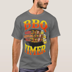T-shirt BBQ Timer Grill Grill Master Bière Boire Humo