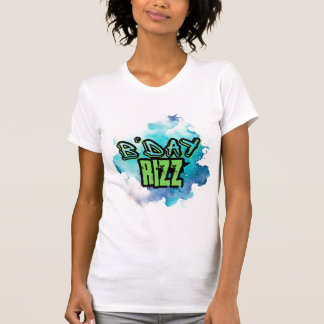 T-shirt B'Day (Anniversaire) Rizz Green Et Monochromatic B