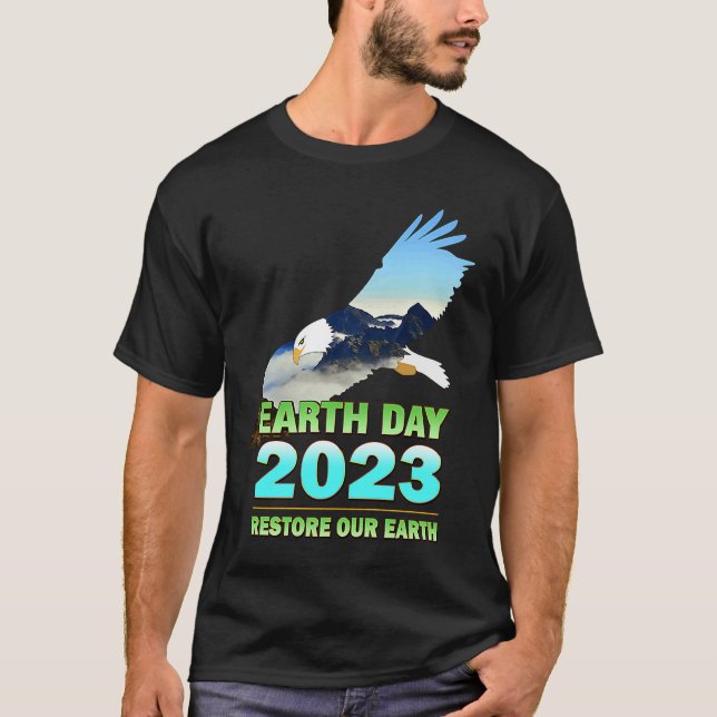 T-shirt Be Eco Friendly  for Earth Day 2023 (Devant)