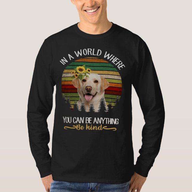 T-shirt Be Kind Chien Labrador (Devant)