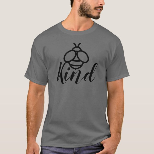 T-shirt Be Kind - jolie conception d'abeilles au miel (Devant)