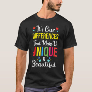 T-shirt Be Kind Sensibilisation sur l'autisme Rainbow Tren