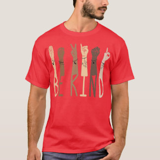 T-shirt Be Kind Sign Language 12