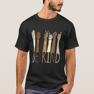 T-shirt Be Kind Sign Language Hand Talking Teacher Interp