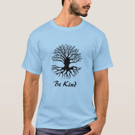 T-shirt Be Kind - Tree of Life in Black