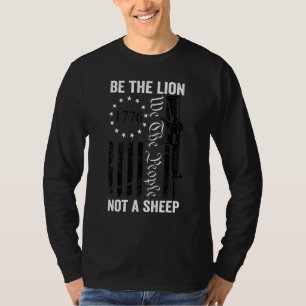 T-shirt Be The Lion Not A Sheep Ar15 2e Amendement Pro Gu