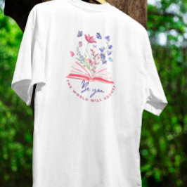 T-shirt Be you Boho Wildflower and Book
