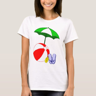T-shirt Beach Ball Pool Parapluie Tee