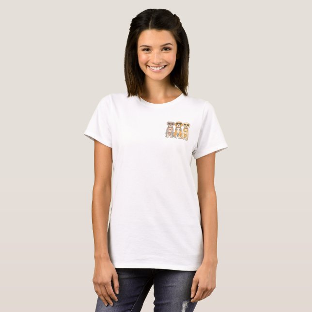 T-shirt Beach Barkers Bikini Trio with Attitude (Devant entier)