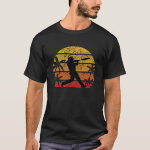 T-shirt Beach baseball avec design de base-ball vintage. J