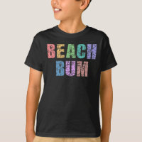 BEACH BUM Retro Vintage Distressed Beach Bum