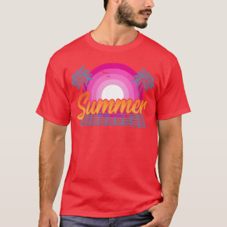 T-shirt Beach Heatwave Warm Weather 80s90s Summer Sun frie