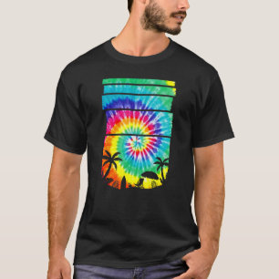 T-shirt Beach Hippie Tie Dye Palm Island Sea Beach