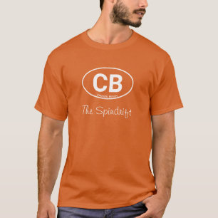 T-shirt Beach House Orange Deux lettres Oval Cannon Beach
