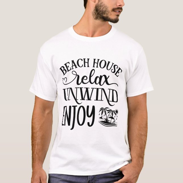 T-shirt Beach House Relaxez-Vous Profitez (Devant)